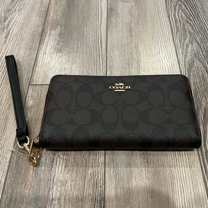 Coach Long Zip Around Wallet
